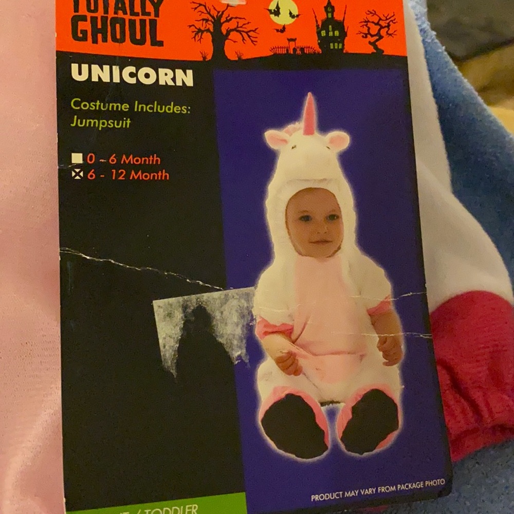 Infant/Toddler Unicorn Costume 6-12 Month NEW